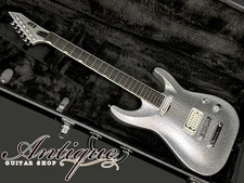 ESP HORIZON 330H TM 2025 Silver Sparkle MH w White Dimarzio PU & Chrome Parts 3.