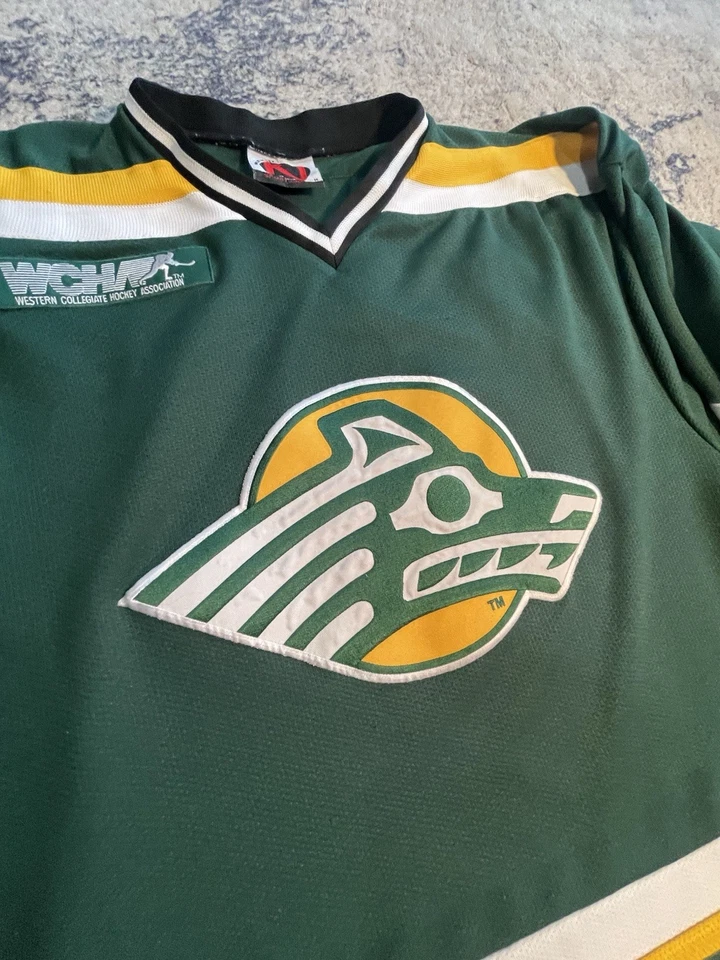 Camiseta de hockey vintage WCHA University of Alaska Anchorage Seawolves adulto M Foto 2 de 4