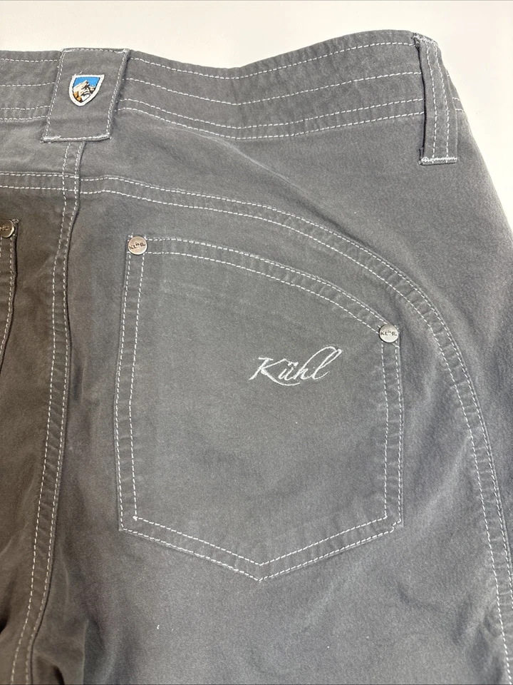 Pantalones Cortos Kuhl Free Range Verde Oliva Mujer Talla 8 Exterior Senderismo Foto 3 de 4