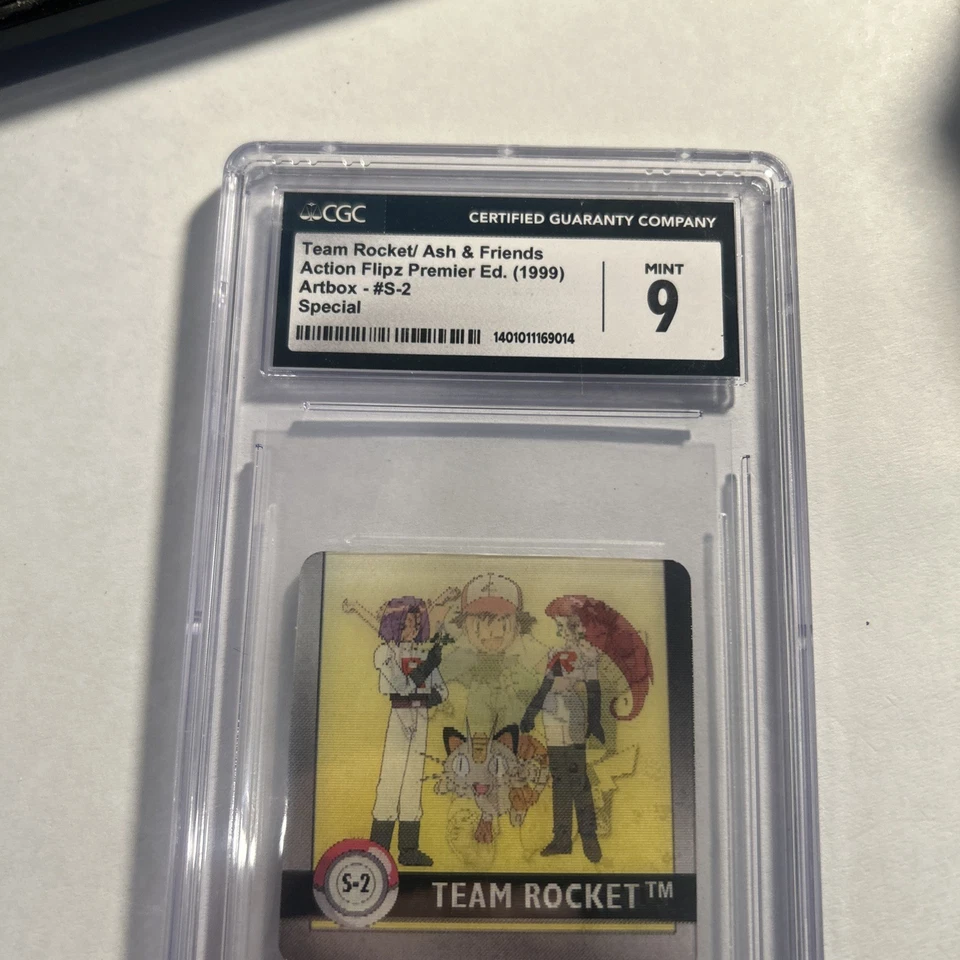 1999 Pokemon Team Rocket/Ash & Friends Action Flipz S-2 Graded CGC 9 - Image 3 of 4