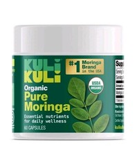 Kuli Kuli Organic Moringa Capsules 60 Count - Premium Moringa Leaf Powder