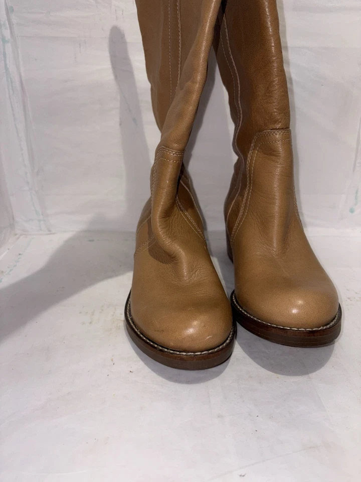 Lucky Brand Women's Hibiscus Boot Buttercream Leather Size 6 - Image 3 of 4