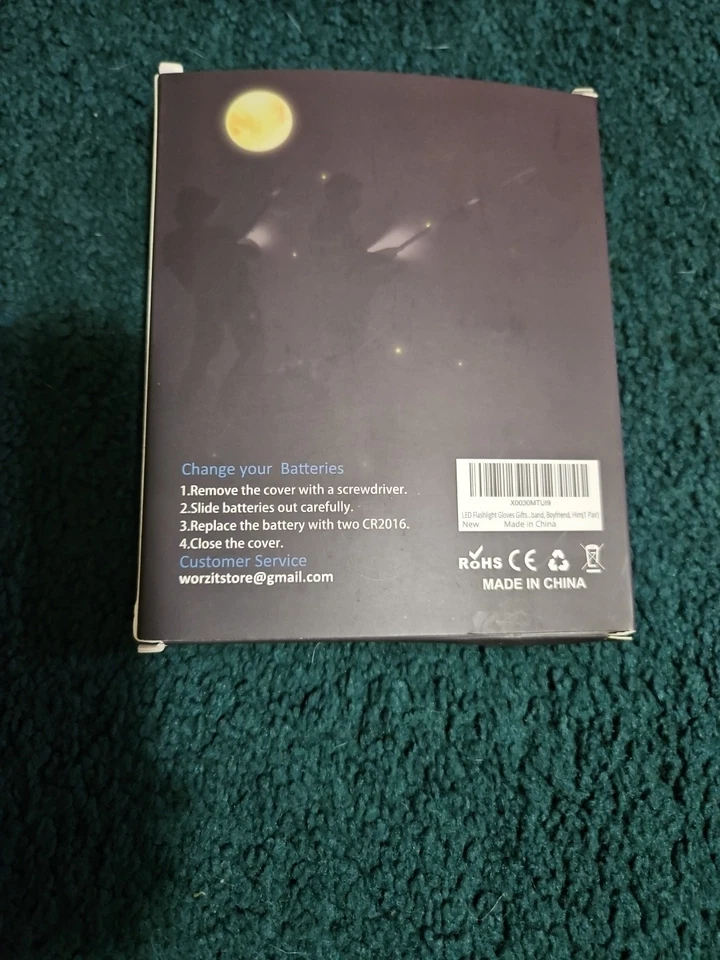 WORZIT Hands-Free Light Finger Flashlight Gloves for Mechanics - Image 2 of 2