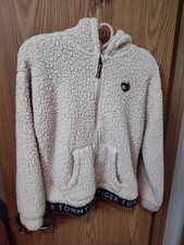 Girls Size Large Cream Colored Tommy Hilfiger Sherpa Jacket