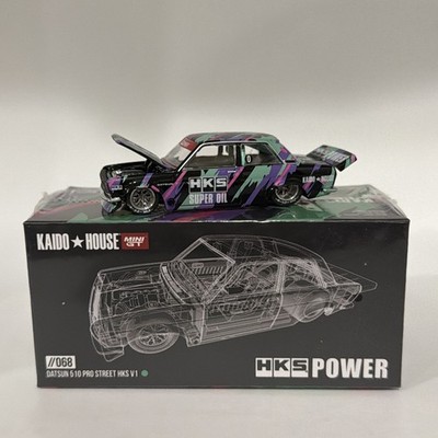 1/64 MINI GT KAIDO HOUSE 068 DATSUN 510 PRO STREET HKS SUPER OIL