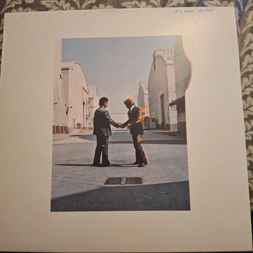 PINK FLOYD "WISH YOU WERE HERE" REISSUE VINYL LP (+POSTCARD)