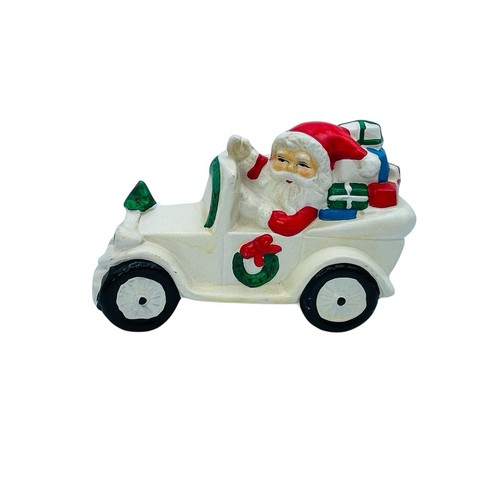 Vintage RB Ceramic Santa Claus in Convertible Car Coin Bank Christmas Japan 1950 - Picture 5 of 14