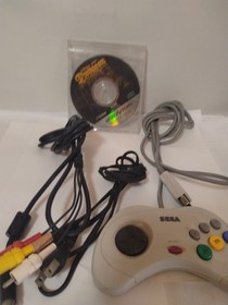 Sega Saturn White HST-3220 with Dungeon Master Japan