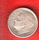 USA  DIME 1957 D SILVER