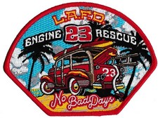 LAFD Station 23 No Bad Days Fire Patch NEW