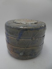 VINTAGE POTTERY BRUCE MCKAY LIDDED JAR CANISTER AUSTRALIAN CERAMIC POT URN