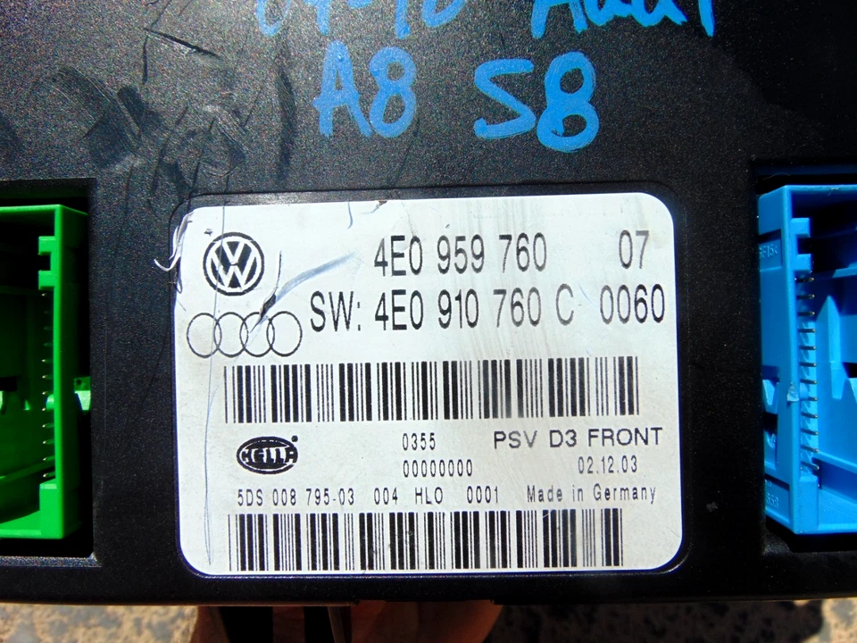 04-10 Audi A8 S8 Memory Seat Control Module 4E0 959 760 OEM - Image 2 of 4