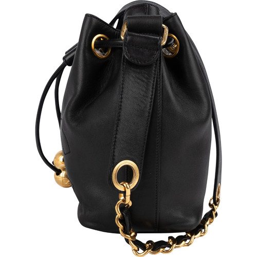 Chanel Lambskin Drawstring CC Bucket Crossbody Bag Coco CC Bag - Picture 5 of 11