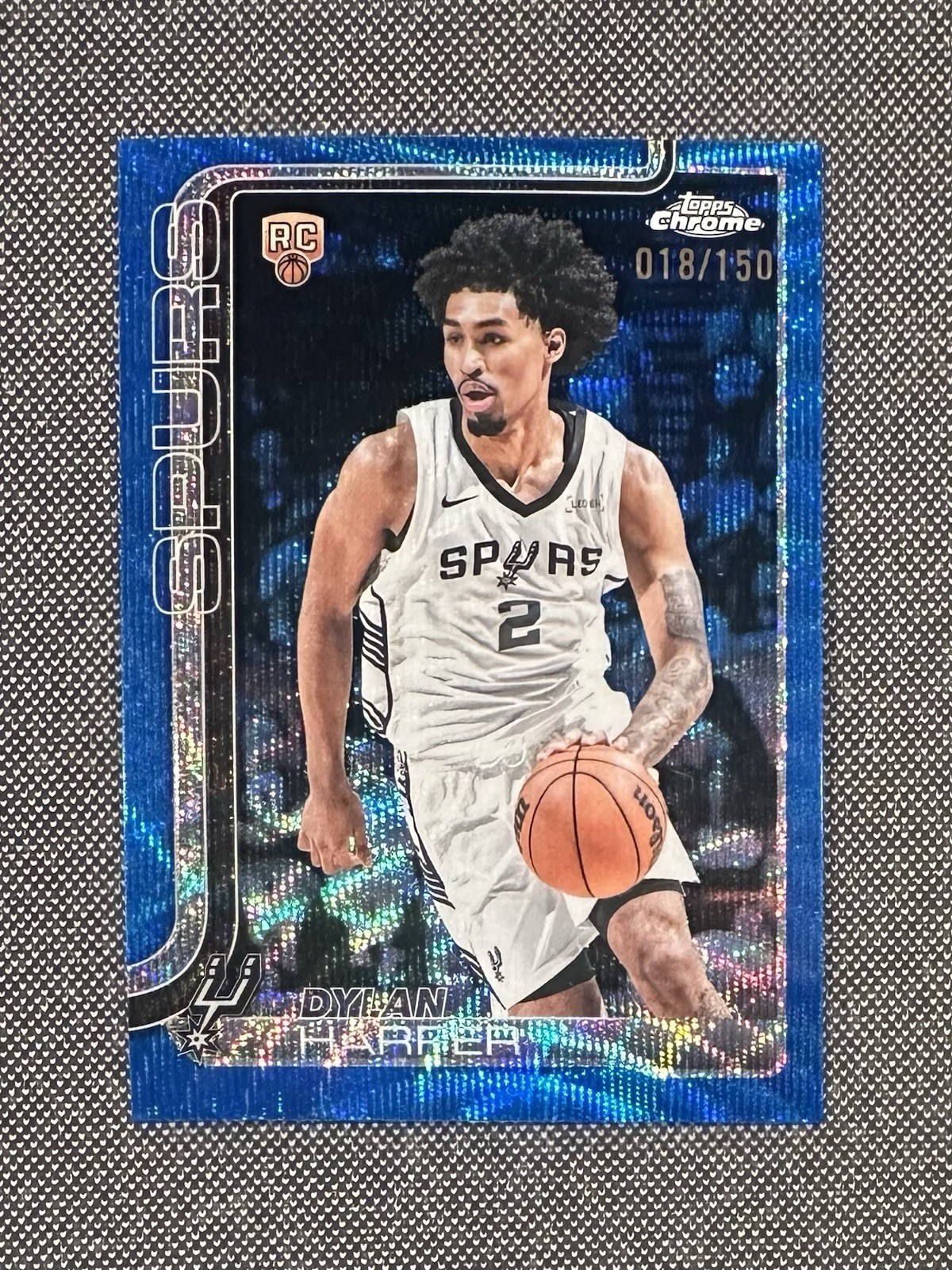 DYLAN HARPER 2025-26 Topps Chrome BLUE WAVE REFRACTOR /150 Rookie RC #252 CLEAN