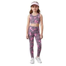 Girls Casual Outfit Soft Short Sleeve Top And Jogger Pants Two Piece Playwear