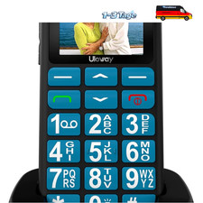 Seniorenhandy mit Dual Sim Große Tasten SOS Blau
