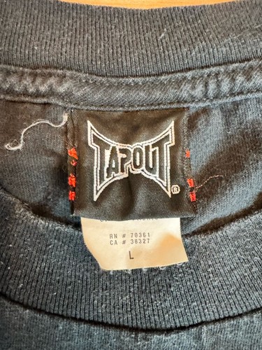 Tapout American Arrogant & Inyaface schwarz Vintage Grafik T-Shirt Größe L Y2K - Bild 2 von 6