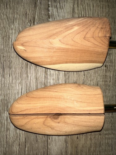 VTG Rochester Tree Co. SYMS Wood & Metal Shoe Trees/Stretcher Large 2 Pairs USA - Picture 4 of 5
