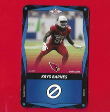 2025 Mattel UNO Elite Core Edition-KRYS BARNES Blue, Arizona Cardinals #014