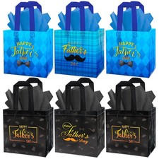 8pcs Father  s Day Gift Bags Dad  s Day Party Non Woven Bags for Fathers  Day P...