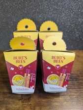 Burt's Bees Festive Gift Set Pomegranate Lip Balm  Lemon Cuticle Cream 4 Pack