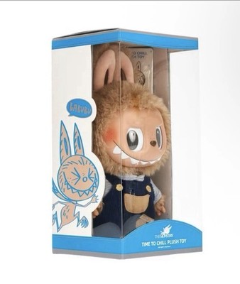 Authentic Pop Mart LARGE LABUBU Time to Chill Vinyl Plush Doll | eBay