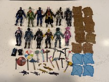 Jazwares Fortnite Action Figure Lot Of 12 w Weapons Accessories Epic Games Toys