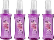 Body Fantasies Japanese Cherry Blossom Fragrance Spray Travel LOT OF 4 NEW