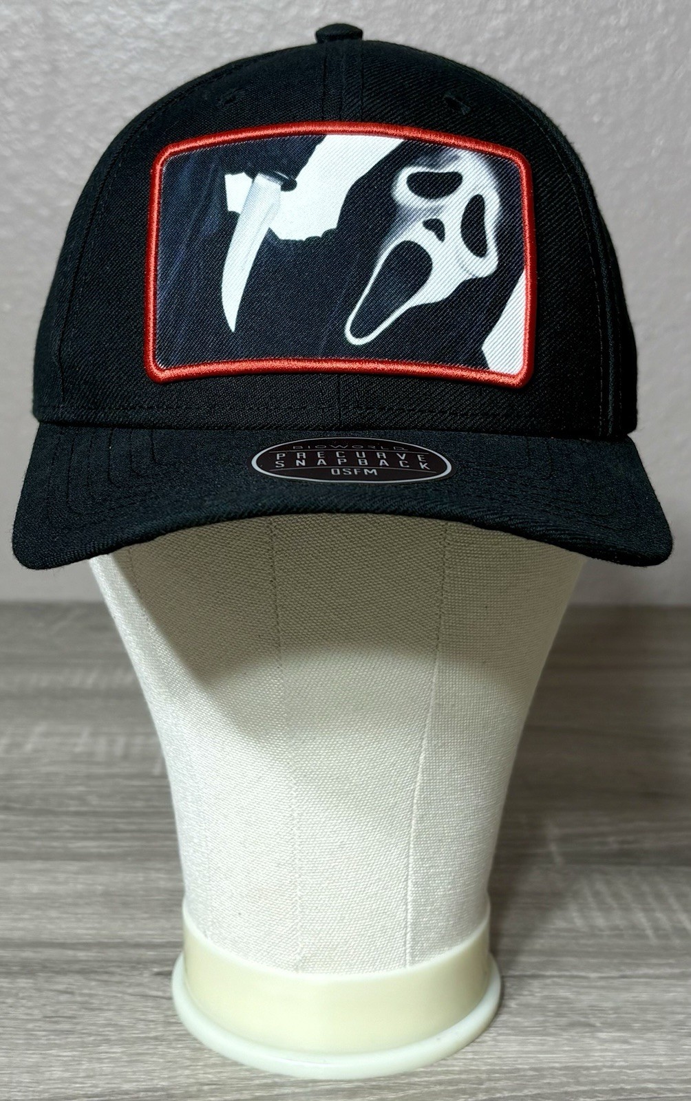 Ghostface Scream Baseball Cap/Hat. SnapBack Black… - image 1