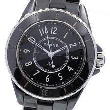 CHANEL J12 H5695 Black ceramic date black Dial Quartz Ladies Watch_835429