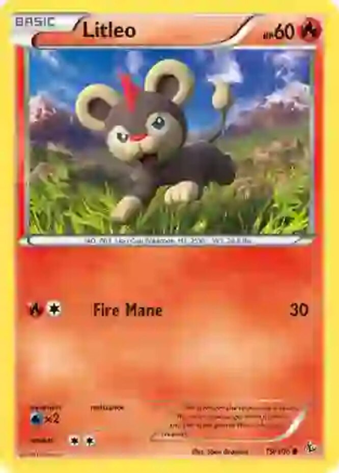 Litleo - 19/106 - Common (Near Mint) XY FlashFire - Fire Pokémon