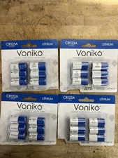 (24 PACK) VONIKO CR123A 123A 85177 Lithium Battery 1600mAh 3V 2034