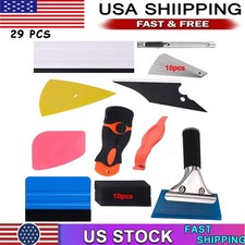 29 Pcs New Window Tinting Tools Kit Set Car Vinyl Wrap Application Film Squeegee