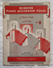 Robbins Piano Accordion Folio of Popular Songs