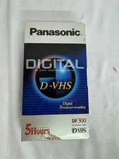 New Panasonic D-VHS Videocassette 5 Hour DF-300 For Digital Recording 