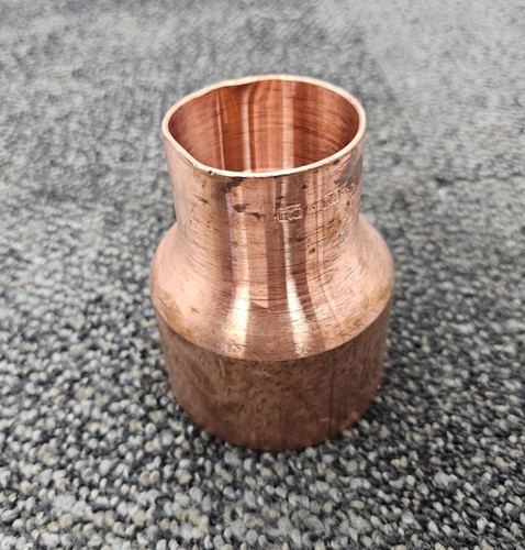 (QTY 5) Mueller Copper Reducing Coupling 2-1/4" Inner Dia., 4-1/4" Height