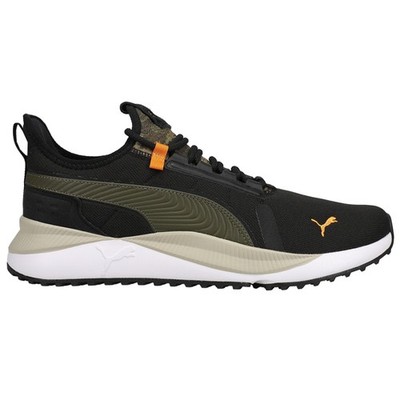 PUMA Pacer Future Street Sashiko Lace Up  Mens Black, Green Sneakers Casual Shoe