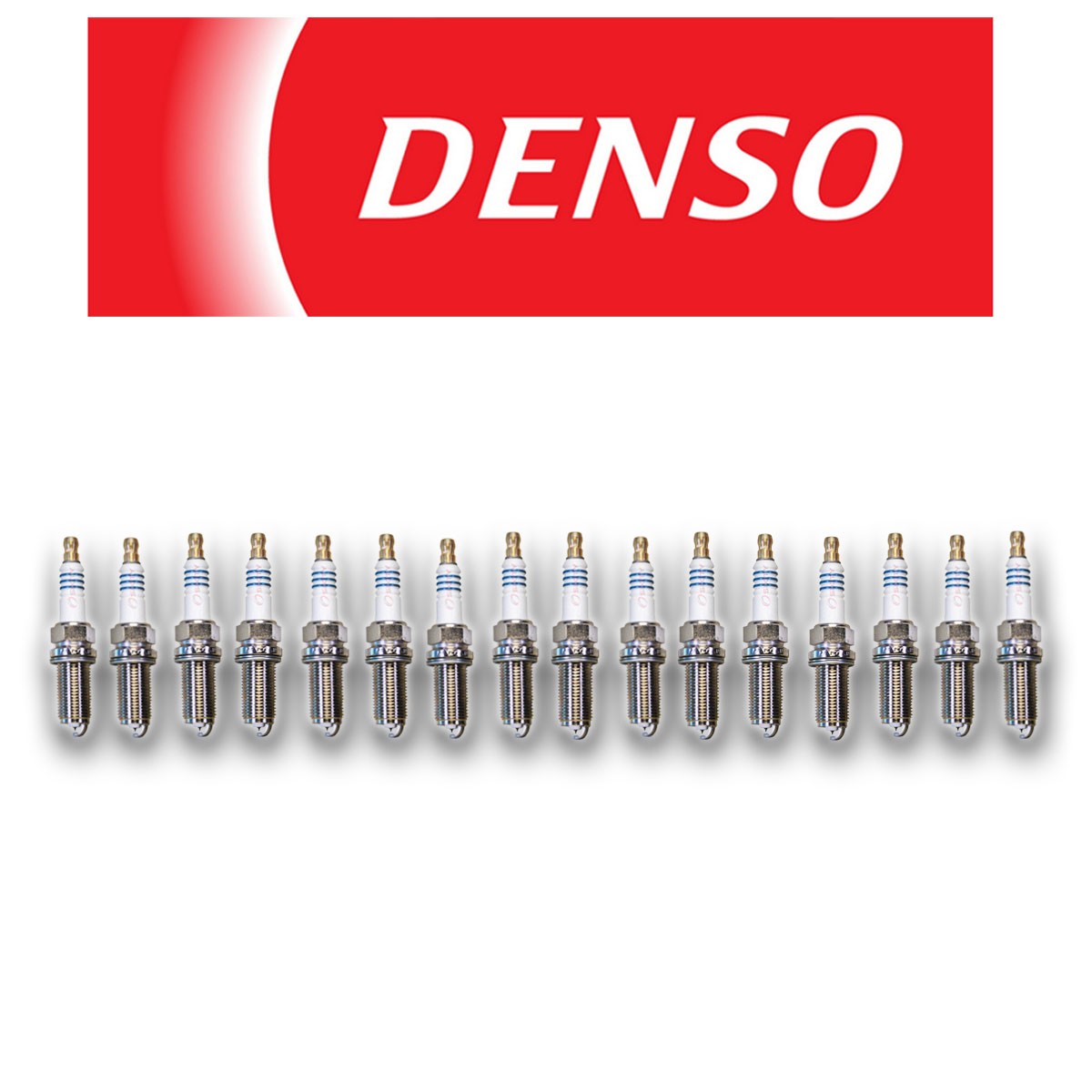 DENSO IRIDIUM POWER Spark Plugs IKH24 5346 Set of 16