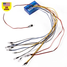 1Set 4.8~6V 12 LED Light Kit For HSP Traxxas TAMIYA Axial SCX10 1/10 1/8 RC Car