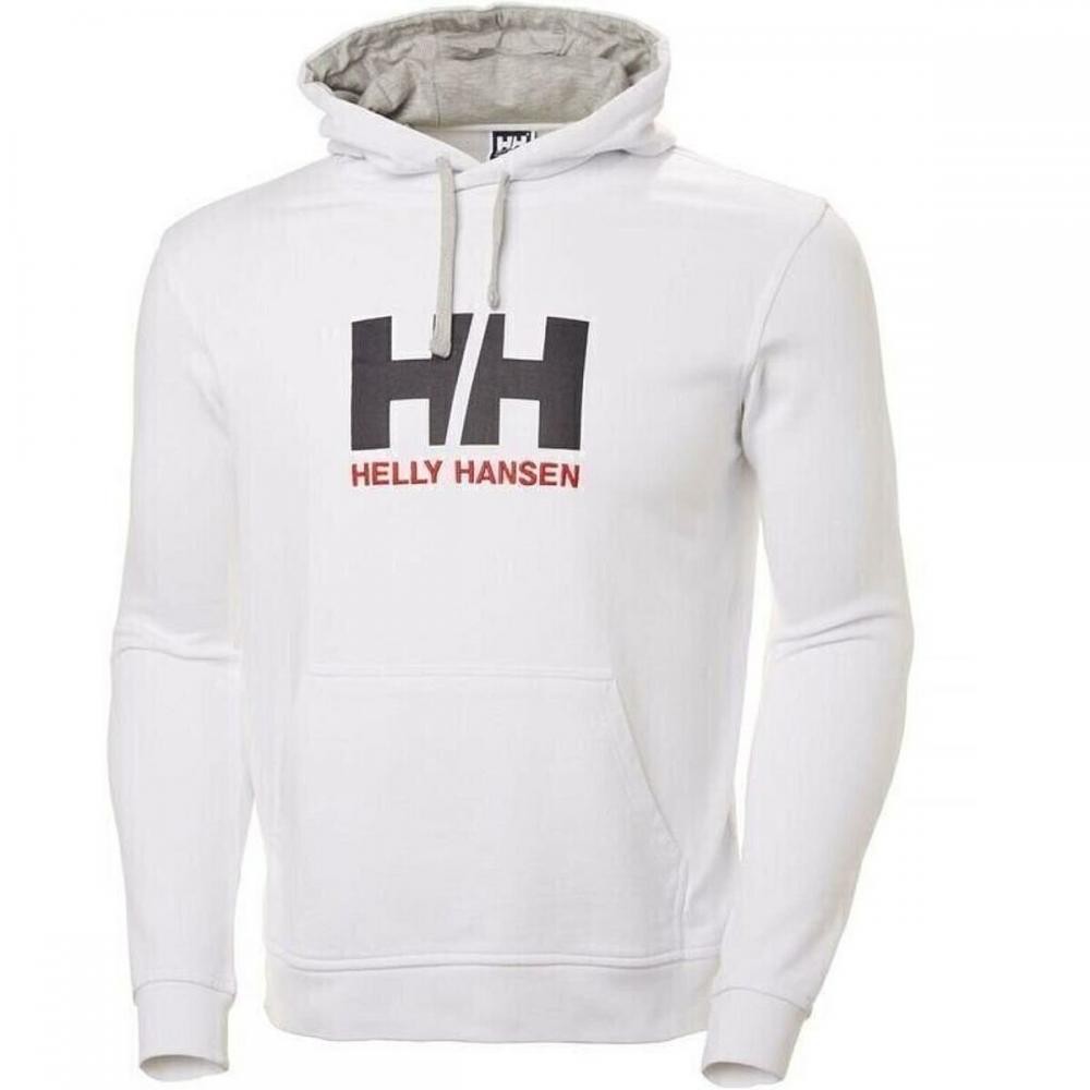 3991314 Helly Hansen Felpa con Cappuccio Uomo HH LOGO Helly Hansen 33977 001 Bia