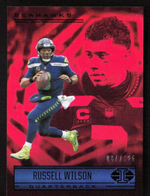 2021 Panini Illusions Russell Wilson Trophy Collection Ruby /125 #20 Seahawks