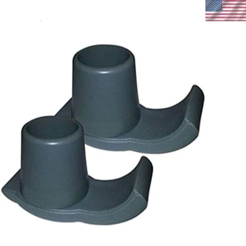 Gray Walker Ski Glides, Easy to Use Rubber Walker Glides, Universal Replaceme...