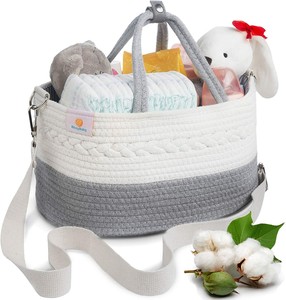 Family Bill Bibsybaby Baby Diaper Caddy Organizer 100 Cotton Rope Diaper Basket With 2 Po Big Codes Aksarapublic Com