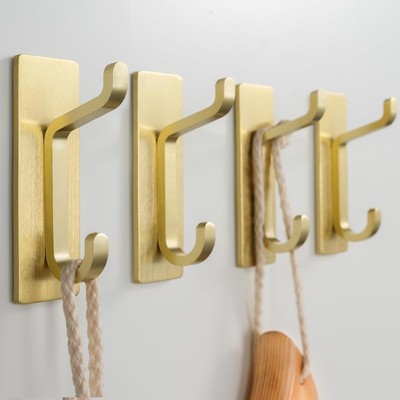 Stick For Robe Adhesive Towel Hooks: Heavy Duty 12LB Wall Hooks, for Coat/Robe Stick ...