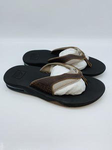 Reef Men's Fanning Slide Sandals With Bottle Opener Brown Leather US 7 #A-13 | eBay