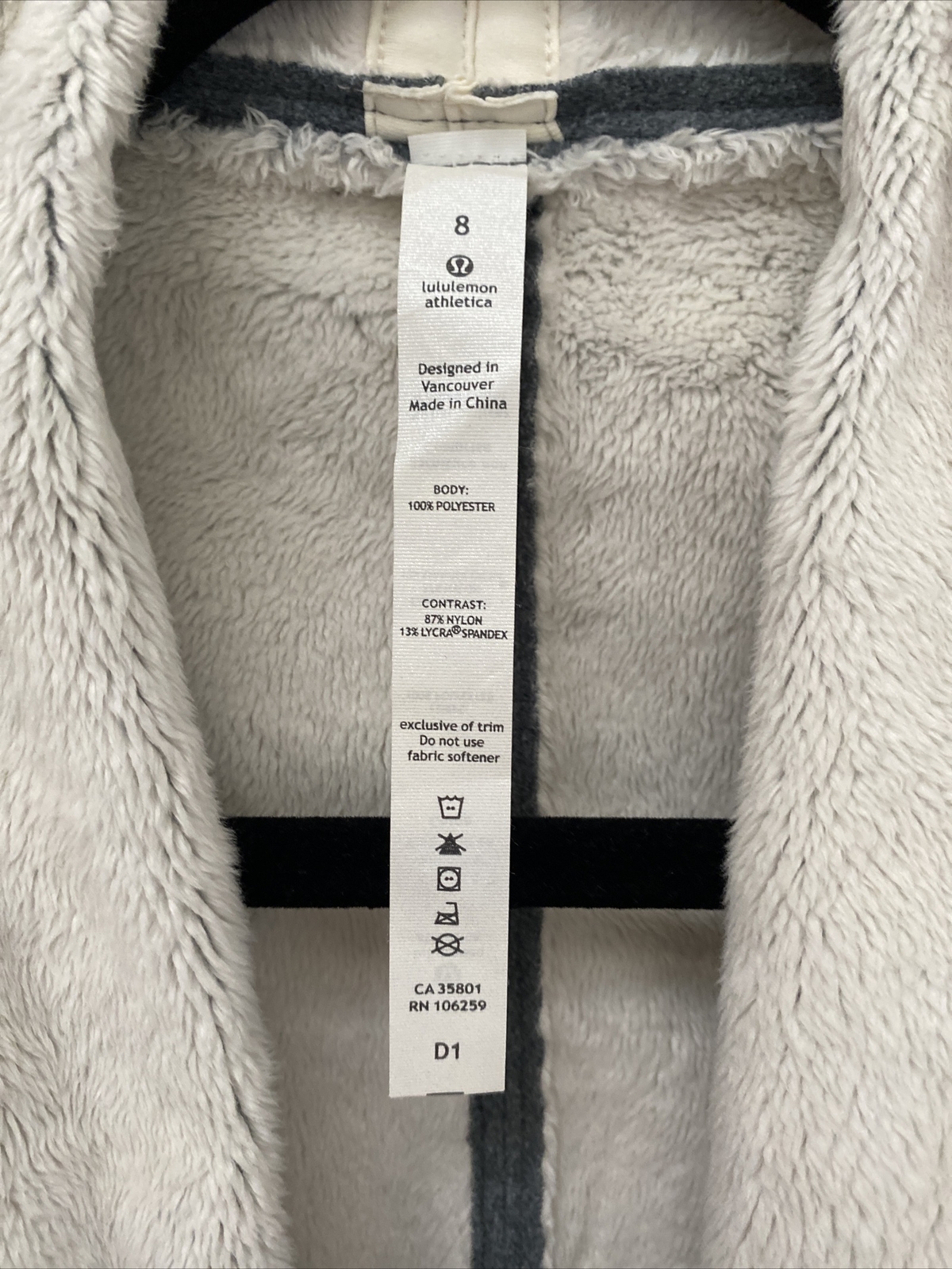 lululemon unique gray wrap jacket Size 8 - image 5