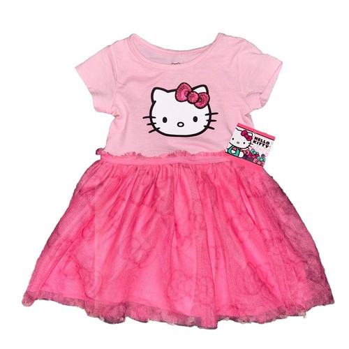 NWT Hello Kitty Official Merchandise 2t Dress Pink With Dark Pink Tutu