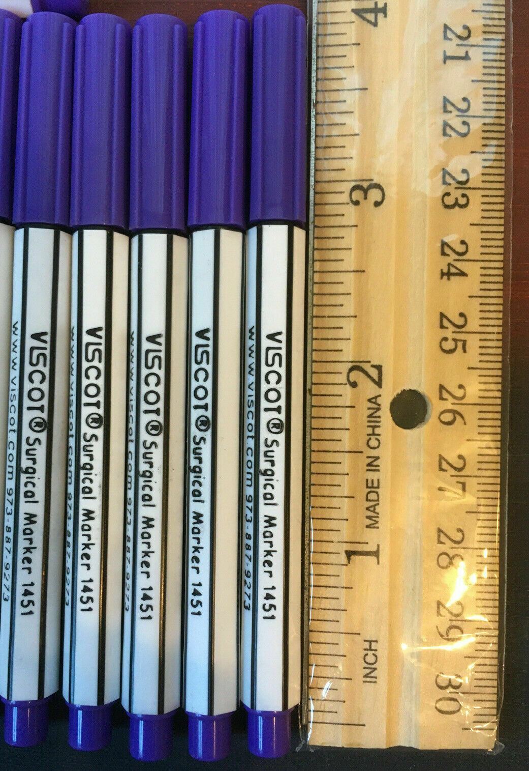 Viscot 1451 Surgical tattoo INK skin markers SKIN STENCIL purple Gentian 10 Pens