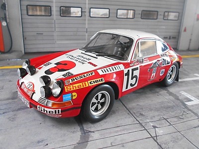PORSCHE 911 S Rallye Monte Carlo 1972 #15 Waldegaard SEB Shell Minichamps 1:18 