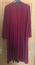 Plumb Burgundy Cardigan Jacket - Size Large - By Nina Leonard